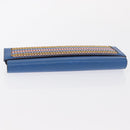 HERMES Passant Long Sangrecaval Long Wallet Leather Blue Auth 156370M-7