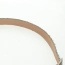 CHANEL Belt tweed Light Blue CC Auth 156372V-9