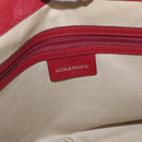 BURBERRY Nova Check Hand Bag Canvas Beige Auth 156373-10
