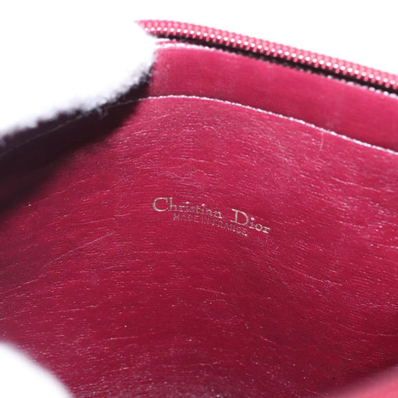 Christian Dior Trotter Canvas Hand Bag Red Gold Auth 156375