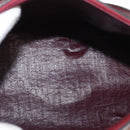 Christian Dior Trotter Canvas Hand Bag Red Gold Auth 156375-17