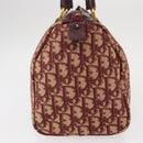 Christian Dior Trotter Canvas Hand Bag Red Gold Auth 156375-4