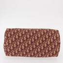 Christian Dior Trotter Canvas Hand Bag Red Gold Auth 156375-9