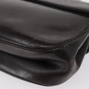 Christian Dior Trotter Canvas Hand Bag Leather Brown Gold Auth 156377-16