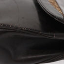 Christian Dior Trotter Canvas Hand Bag Leather Brown Gold Auth 156377-4