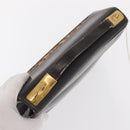 Christian Dior Trotter Canvas Hand Bag Leather Brown Gold Auth 156377-7