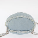 Salvatore Ferragamo Vala Backpack Denim 2way Blue Silver Auth 156378-5