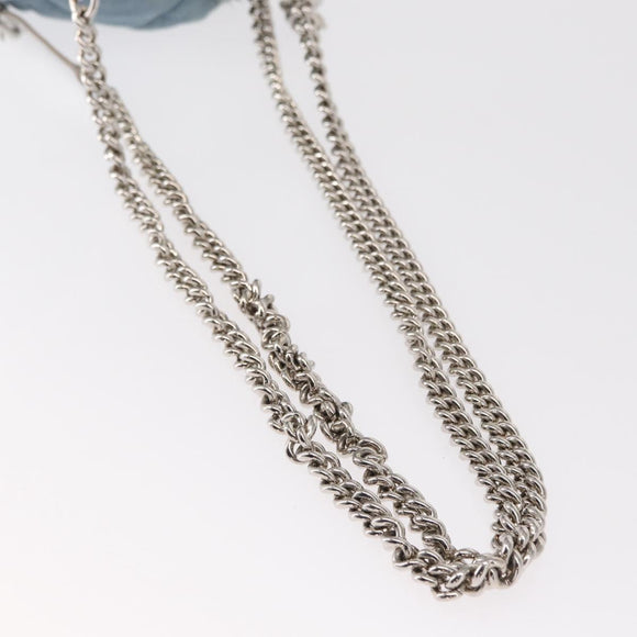 Salvatore Ferragamo Vala Backpack Denim 2way Blue Silver Auth 156378