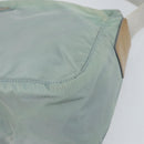 PRADA Shoulder Bag Nylon Green Silver Auth 156380-9