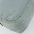 PRADA Shoulder Bag Nylon Green Silver Auth 156380-16