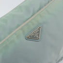 PRADA Shoulder Bag Nylon Green Silver Auth 156380-17