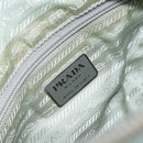 PRADA Shoulder Bag Nylon Green Silver Auth 156380-18