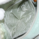 PRADA Shoulder Bag Nylon Green Silver Auth 156380-22