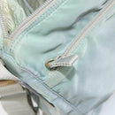 PRADA Shoulder Bag Nylon Green Silver Auth 156380-23