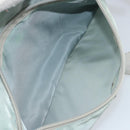 PRADA Shoulder Bag Nylon Green Silver Auth 156380-24