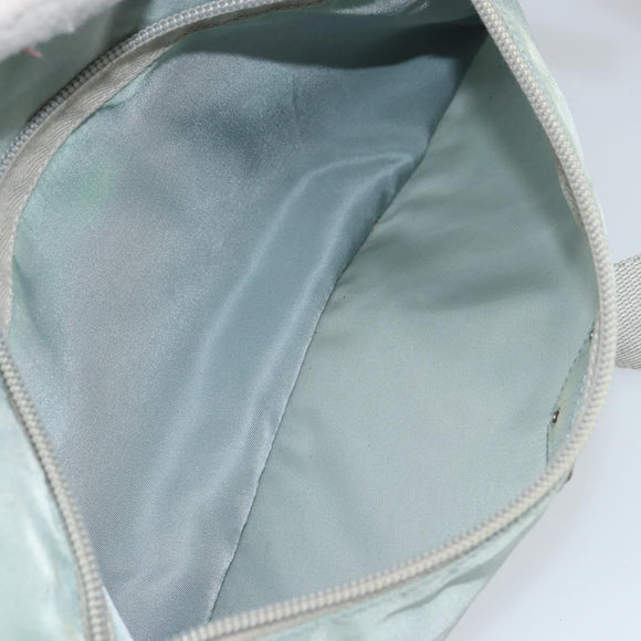 PRADA Shoulder Bag Nylon Green Silver Auth 156380