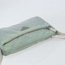 PRADA Shoulder Bag Nylon Green Silver Auth 156380-6