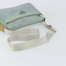 PRADA Shoulder Bag Nylon Green Silver Auth 156380-7