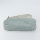 PRADA Shoulder Bag Nylon Green Silver Auth 156380-5