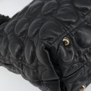 Salvatore Ferragamo Hand Bag Leather Black Auth 156381V-14