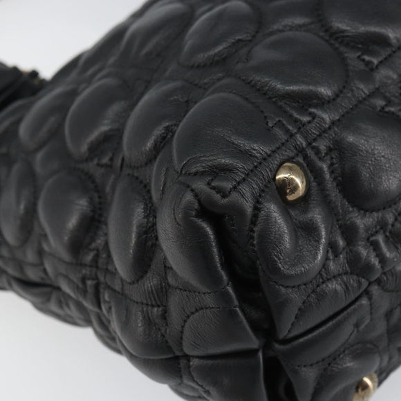 Salvatore Ferragamo Handtasche Leder Schwarz Original 156381V