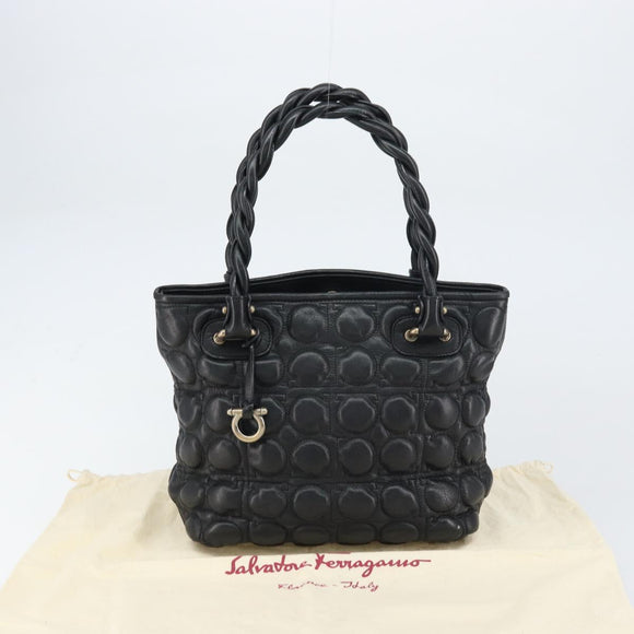 Salvatore Ferragamo Handtasche Leder Schwarz Original 156381V