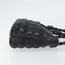 Salvatore Ferragamo Hand Bag Leather Black Auth 156381V-3