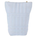 BURBERRY Chain Shoulder Bag Leather Blue Gold Auth 156382-2