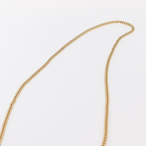 BURBERRY Chain Shoulder Bag Leather Blue Gold Auth 156382