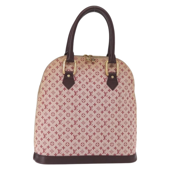 LOUIS VUITTON Monogram Mini Alma Haut Hand Bag Red M92204 LV Auth 156384