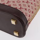 LOUIS VUITTON Monogram Mini Alma Haut Hand Bag Red M92204 LV Auth 156384-17