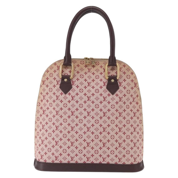 LOUIS VUITTON Monogram Mini Alma Haut Hand Bag Red M92204 LV Auth 156384