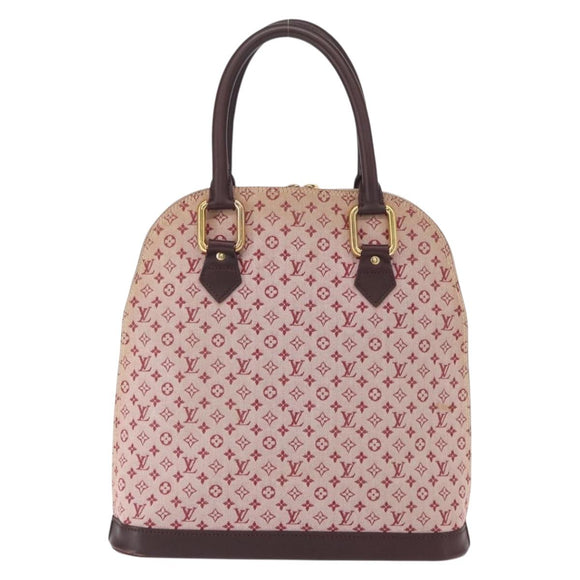 LOUIS VUITTON Monogram Mini Alma Haut Hand Bag Red M92204 LV Auth 156384