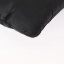 PRADA Chain Shoulder Bag Nylon Black Silver Auth 156386-13