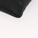 PRADA Chain Shoulder Bag Nylon Black Silver Auth 156386-14