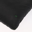 PRADA Chain Shoulder Bag Nylon Black Silver Auth 156386-15