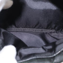 PRADA Chain Shoulder Bag Nylon Black Silver Auth 156386-19