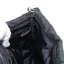 PRADA Chain Shoulder Bag Nylon Black Silver Auth 156386-20