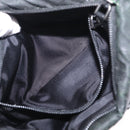 PRADA Chain Shoulder Bag Nylon Black Silver Auth 156386-23