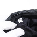 PRADA Chain Shoulder Bag Nylon Black Silver Auth 156386-24