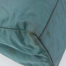 PRADA Hand Bag Nylon Blue Silver Auth 156387-16