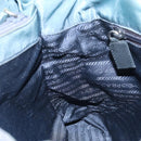 PRADA Hand Bag Nylon Blue Silver Auth 156387-20