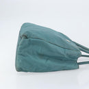 PRADA Hand Bag Nylon Blue Silver Auth 156387-3
