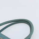 PRADA Hand Bag Nylon Blue Silver Auth 156387-8