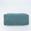PRADA Hand Bag Nylon Blue Silver Auth 156387-5