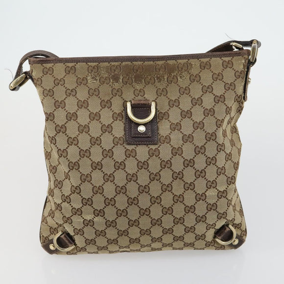 GUCCI GG Canvas Shoulder Bag 2 Set Beige Auth 156389