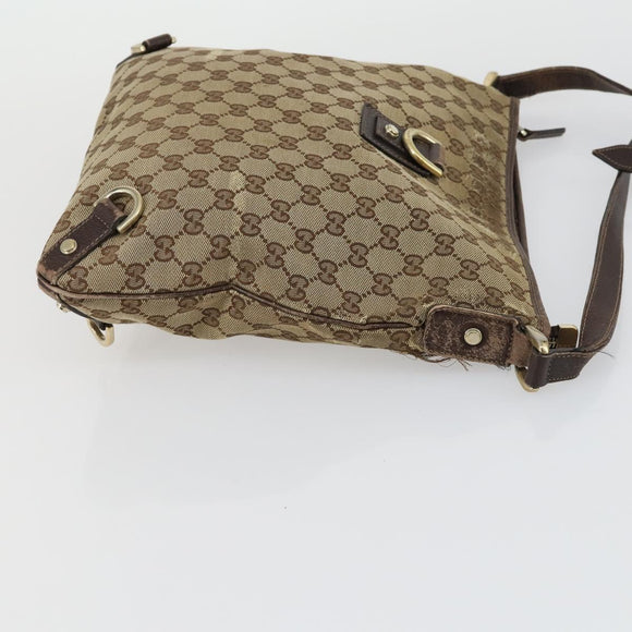GUCCI GG Canvas Shoulder Bag 2 Set Beige Auth 156389