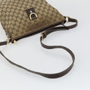 GUCCI GG Canvas Shoulder Bag 2 Set Beige Auth 156389-13