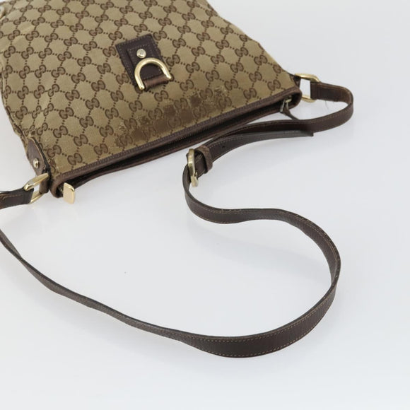 GUCCI GG Canvas Shoulder Bag 2 Set Beige Auth 156389