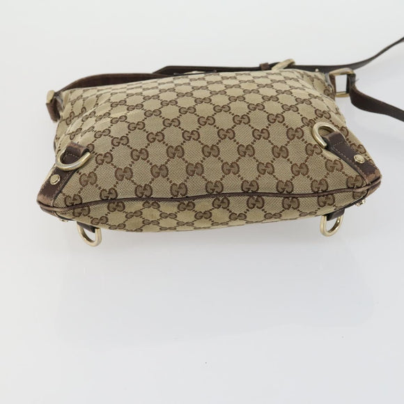 GUCCI GG Canvas Shoulder Bag 2 Set Beige Auth 156389
